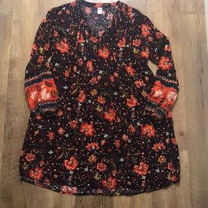 Floral swing dress